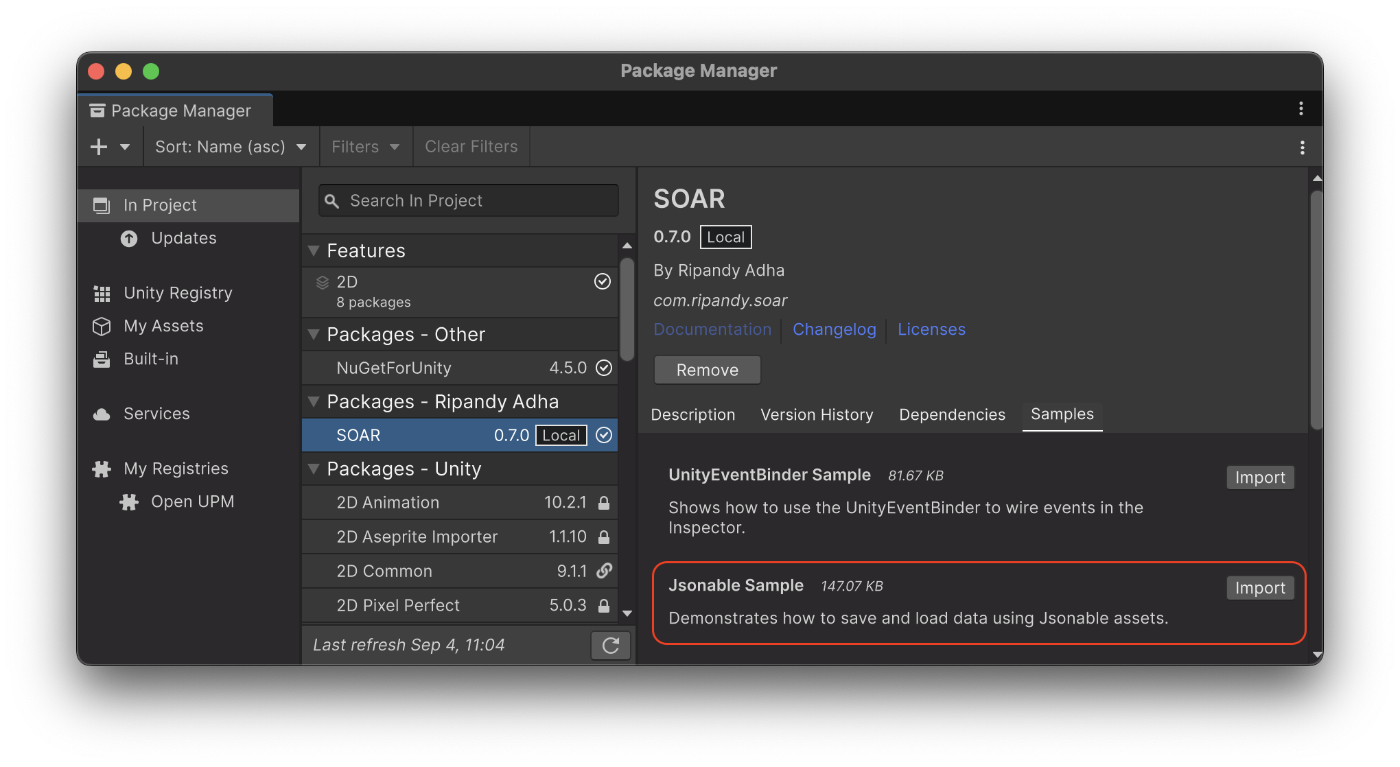 SOAR_ImportSamples_Jsonable