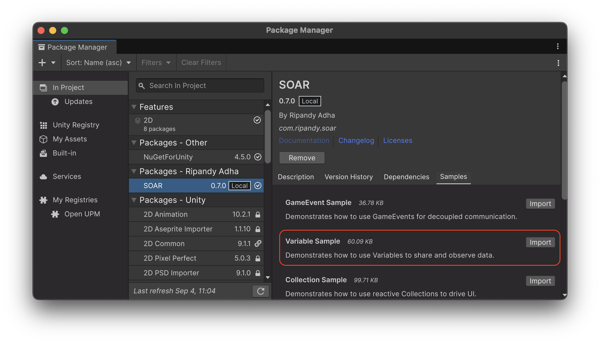 SOAR_ImportSamples_Variable